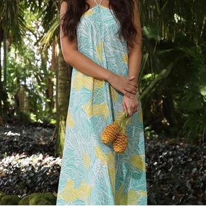 Manuhealii maxi dress in ‘Awapuhi print.